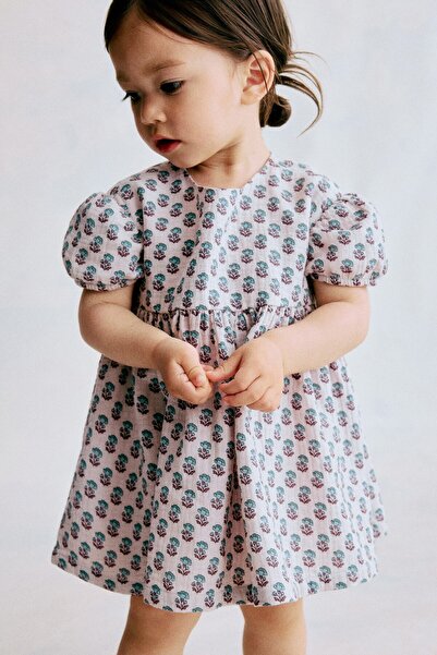 H&M Pamuklu Muslin Elbise