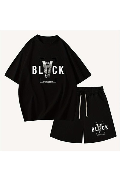 ZEMLİYA Sara Unisex Oversize Shorts Set Short Sleeve T-Shirt Comfortable Fit ...
