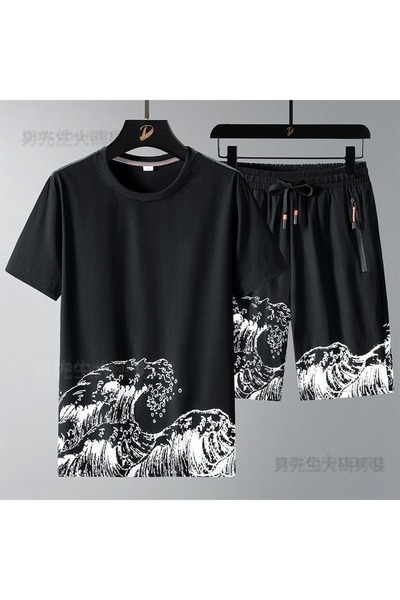 ZEMLİYA Sara Unisex Oversize Shorts Set Short Sleeve T-Shirt Comfortable Fit ...