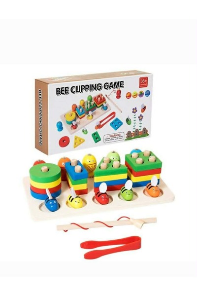 OEM Sortator 4 coloane + pescuit magnetic+ asociere albinuțe MIRU TOYS
