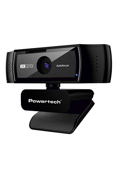 POWERTECH web camera PT-1428, 5MP, 2K QHD, αυτόματη εστίαση, 1.5m, μαύρη