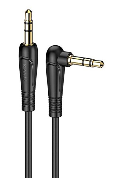 KAKUSİGA καλώδιο ήχου 3.5mm KSC-521, AUX, 90°, HiFi 1m, μαύρο