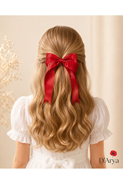 Darya Dd806 Nostalgic Satin Ribbon / Bow Long Ribbon Hair Clip