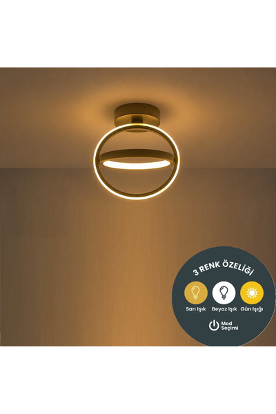 Lzy Avize Store Axis Modern 3 Renk LED Plafonyer Avize – Salon, Antre, Hol ve...