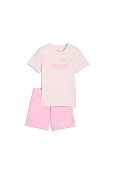 Puma ESS Tee and Shorts Set Çocuk Pembe Eşofman Takımı 68524021