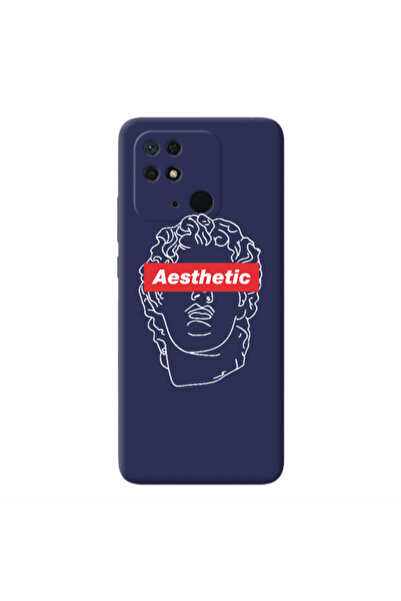 Other Xiaomi Redmi 10C Aesthetic Dark blue Colored Silicone TPU Θήκη
