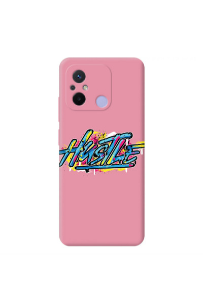 Other Xiaomi Redmi 12C Hustle Pink Colored Silicone TPU Θήκη
