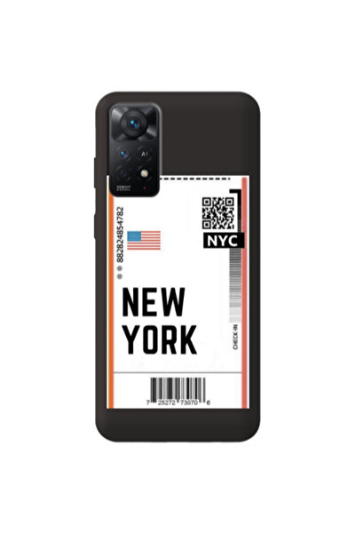 Other Xiaomi Redmi Note 11 4G New York NYC Black Colored Silicone TPU Θήκη