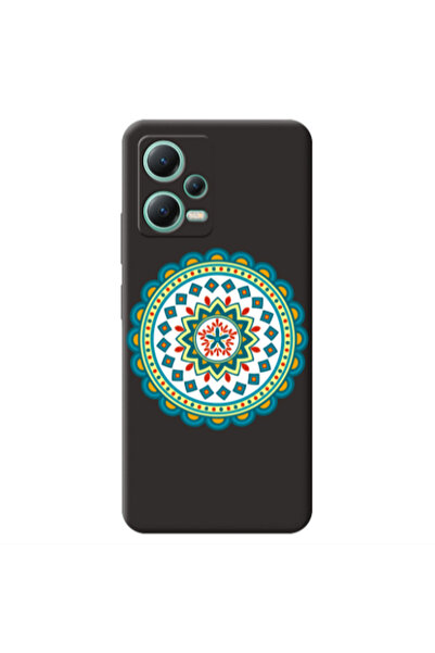 Other Xiaomi Redmi Note 12 Pro 5G Mandala D11 Black Colored Silicone TPU Θήκη