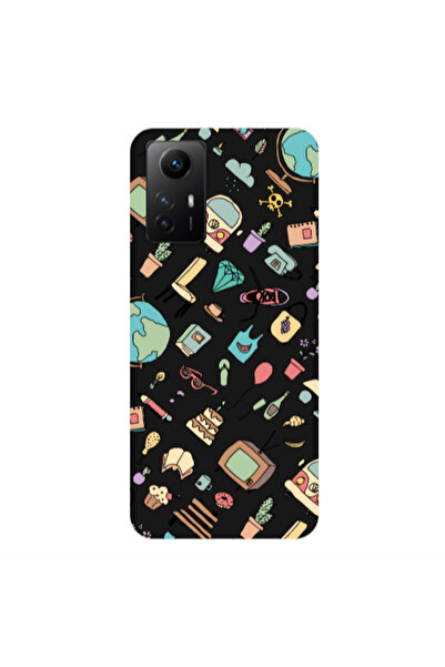 Other Xiaomi Redmi Note 12s Mixed up Black Colored Silicone TPU Θήκη