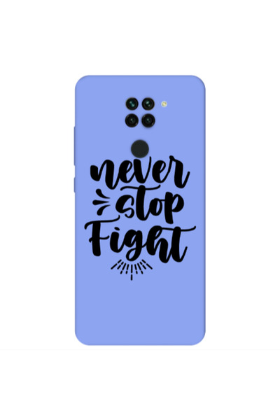 Other Xiaomi Redmi Note 9 Never stop fight Light Purple Colored Silicone TPU ...