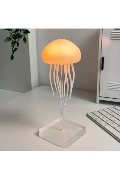 JAJEEK Voice-Controlled Dancing Jellyfish Lamp with Touch Sensor – Color-Chan...