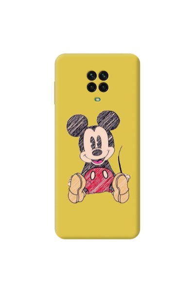Other Xiaomi Redmi Note 9 Pro Mickey mouse 2 Yellow Colored Silicone TPU Θήκη