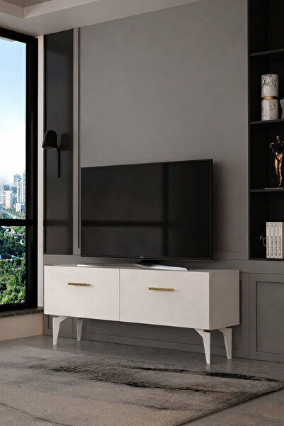 Dekortis Home Dekor 120DHDTS2BA EROS TV SEHPASI BEYAZ-ALTIN