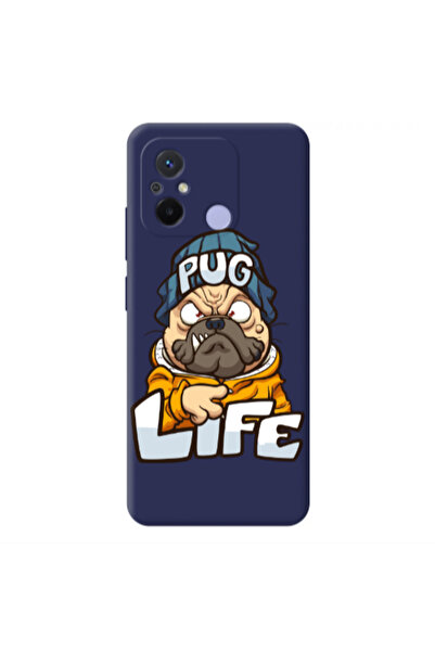 Other Xiaomi Redmi 12C Pug Life 2 Dark blue Colored Silicone TPU Θήκη