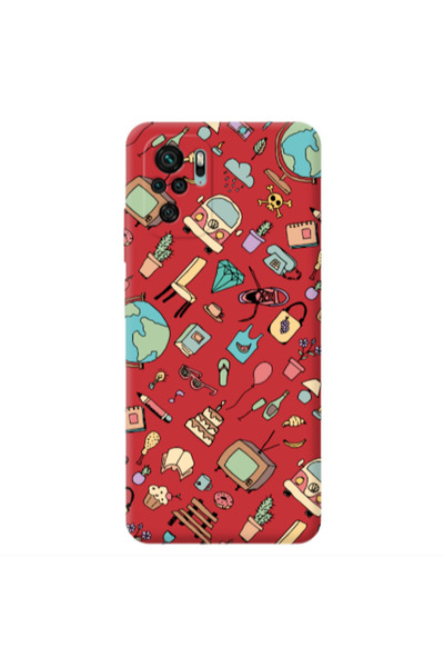 Other Xiaomi Redmi Note 10S Best buds Red Colored Silicone TPU Θήκη