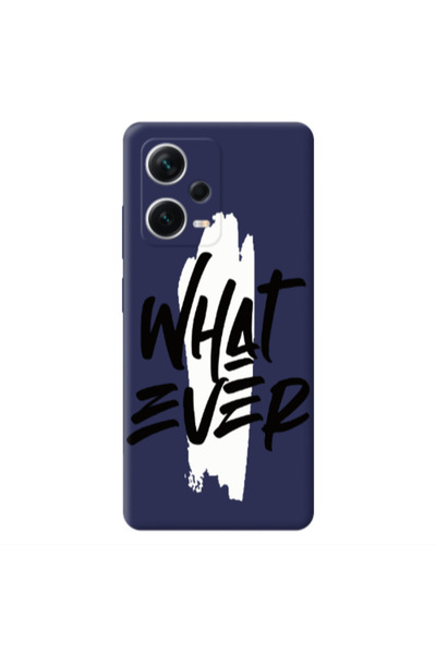 Other Xiaomi Poco X5 What Ever Dark blue Colored Silicone TPU Θήκη