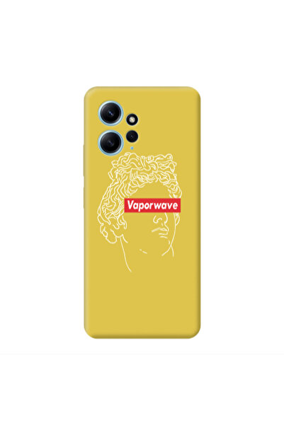 Other Xiaomi Redmi Note 12 4G Vaporwave Yellow Colored Silicone TPU Θήκη