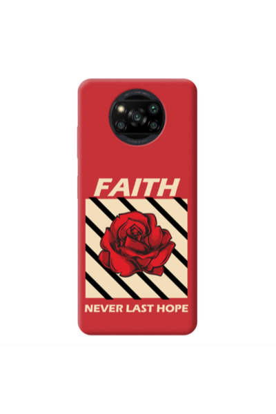 Other Xiaomi Poco X3 Pro Faith Never Last Hope Red Colored Silicone TPU Θήκη