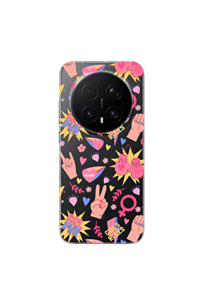 Other Honor Magic 8 Lite Pro Grl Pwr 2 Transparent Silicone TPU Θήκη