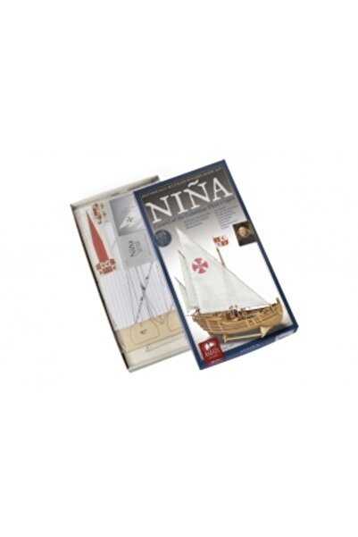 Amati Nina - Caravela lui Columb 1492, Model de navă, Scara 1:65, Lungime 37 cm