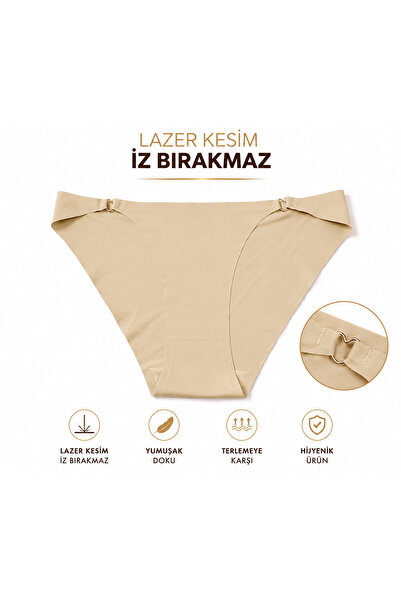 Lazer Kesim Dikişsiz Kadın Külot