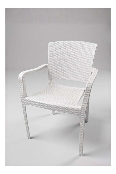 Generic 3MPlast Plastic Chair with Arms – Timeless Rattan Design, Durable & W...