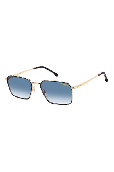 Carrera UV Protected Sunglasses Gold & Black Frame Dk Blue Shaded Mirror Lens...