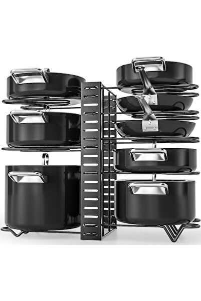 OEM Регулируема стойка за 8 тигана, тенджери, капаци, вертикално/хоризонтално...