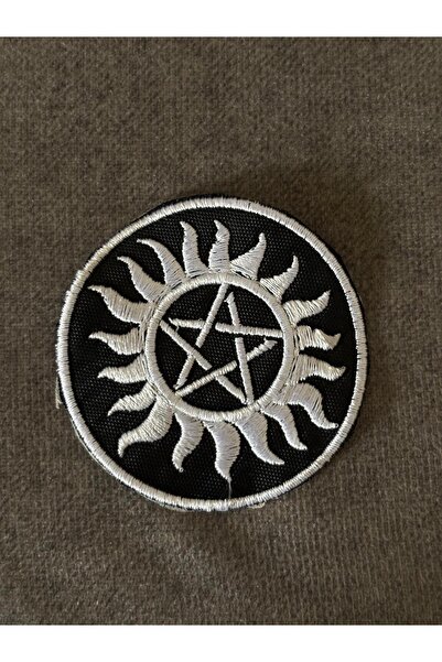 icase Embroidered Patch (Patch) with the Symbol Anti-Possession (Anti-Demon P...