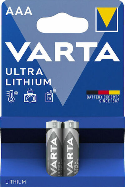 Varta Υπέρ-λιθιούχα μπαταρία AAA 1.5V 2 τεμάχια