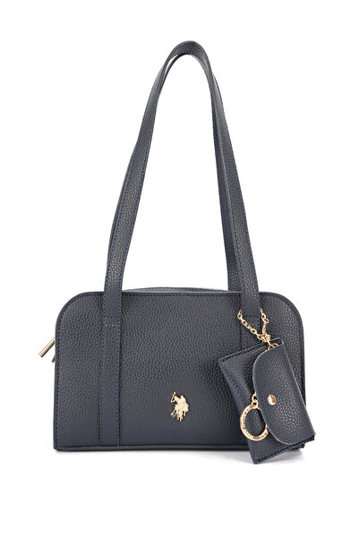 U.S. Polo Assn. حقيبة كتف نسائية باللون الأزرق الداكن US26546