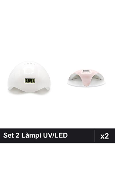 NAİLS Set 2 Lămpi UV/LED Profesionale 48W SUN5 și SUN669 cu Ventilator Ecran ...