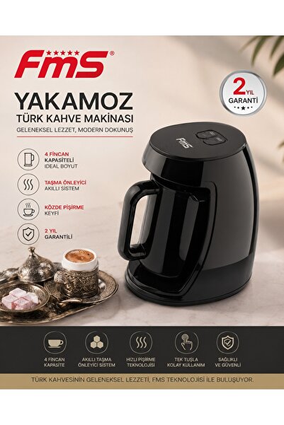 FMS Yakamoz Turkish Coffee Machine |   Overflow Prevention System |   2 Years...