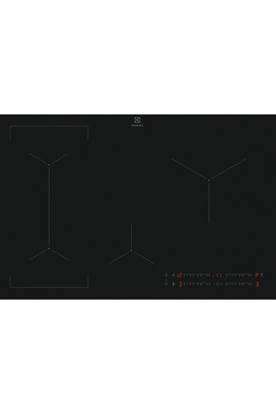 Electrolux EIV83443CT, 7200 W, 4 zone de gatit, Negru