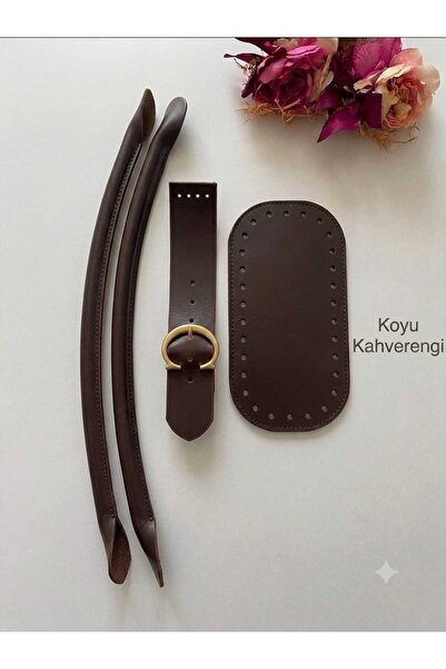 zg hobi aksesuar Artificial Leather Knitting Kit-Pelikan Handle-Base-Cover