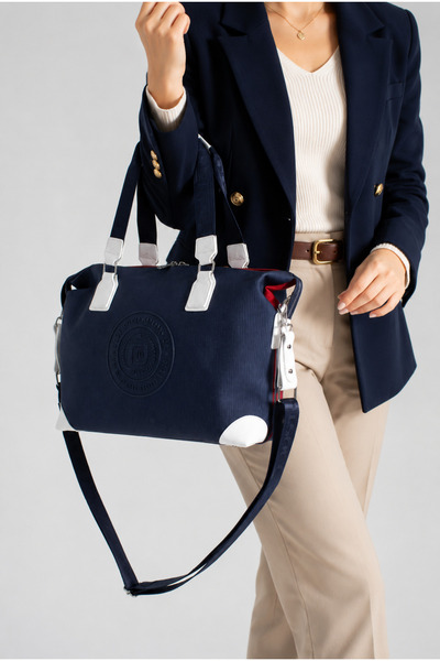 Just Polo Women's Large Size Sports Model Luggage Size Long Strap Hand & Shoulder Bag
