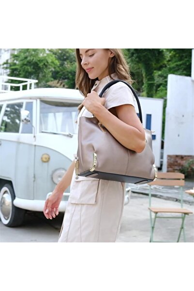 Foxer Large Leather Tote Handbag for Women, Shoulder Bag with Top Handle for ...