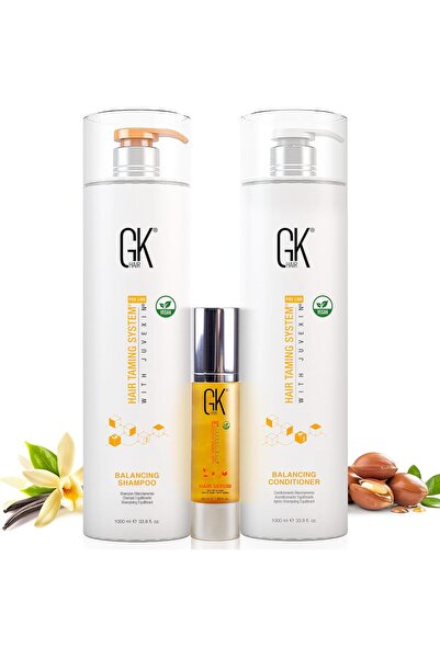 GK HAIR Global Keratin Hair Balancing Shampoo & Conditioner with 50ml Serum (...