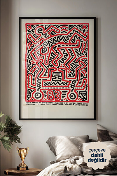 Persona Istanbul Keith Haring "FUN Gallery, 1983" - Sanat Posteri (Çerçevesiz)