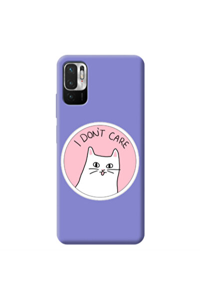 Other Xiaomi Redmi Note 10 Pro 5G I dont Care Purple Colored Silicone TPU Θήκη
