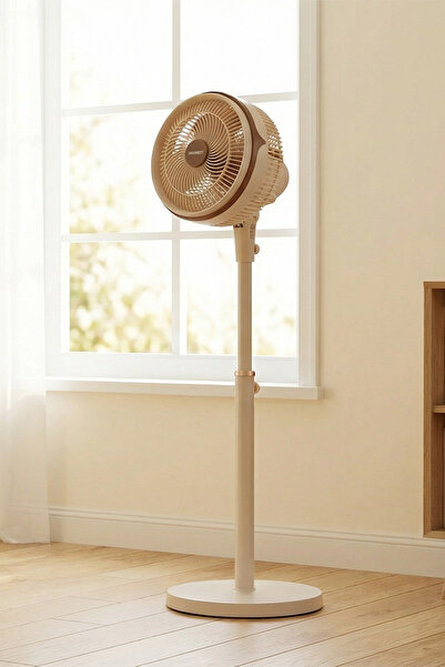 Everest FAN13 Olympos Air Krem/Gold 10" 80W 3 Hız Kademeli 2000RPM Çift Motor...