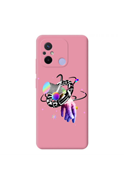 Other Xiaomi Redmi 12C Y2k Pink Colored Silicone TPU Θήκη