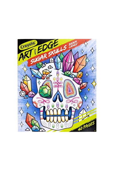 Crayola كتاب تلوين جماجم السكر من آرت ويذ إيدج، المجلد الثالث