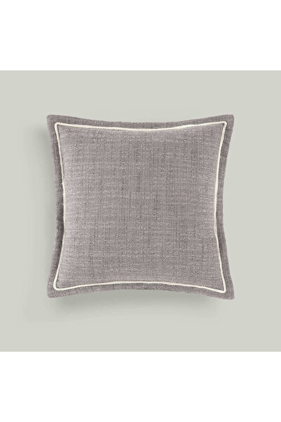 Linens Flange 45x45 cm Kırlent Kılıfı Gri