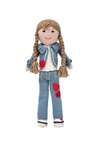 Happy Threads Helen Doll | 15" Handmade Crochet Toy, Safe for 6M+