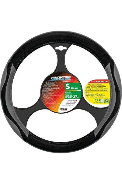 Lampa Car Steering Wheel Cover Silverstone with Diameter 35-37cm made of Leat...