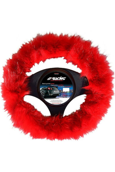 Simoni Racing Car Steering Wheel Cover Flurry Fur with Diameter 37-39cm Synth...