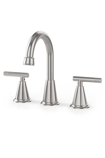 Garvee Bathroom Faucets for Sink 3 Hole, Matte Black Faucet for Bathroom Sink...