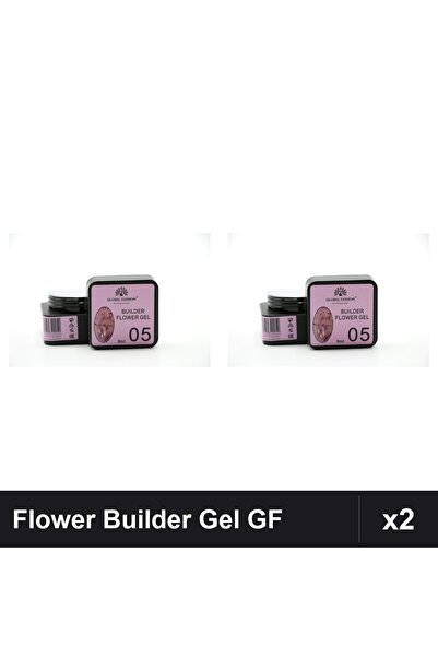 global fashion Set 2 Flower Builder Gel 8ml Nr.05 Constructie Unghii UV